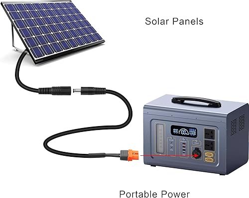 Miniatura 6 de PNGKNYOCN Cable de alimentación de CC a XT60, 1M3FT 14AWG DC 0.217 in X 0.083 in macho a XT60I (2+1) con cable adaptador hembra de pin de señal
