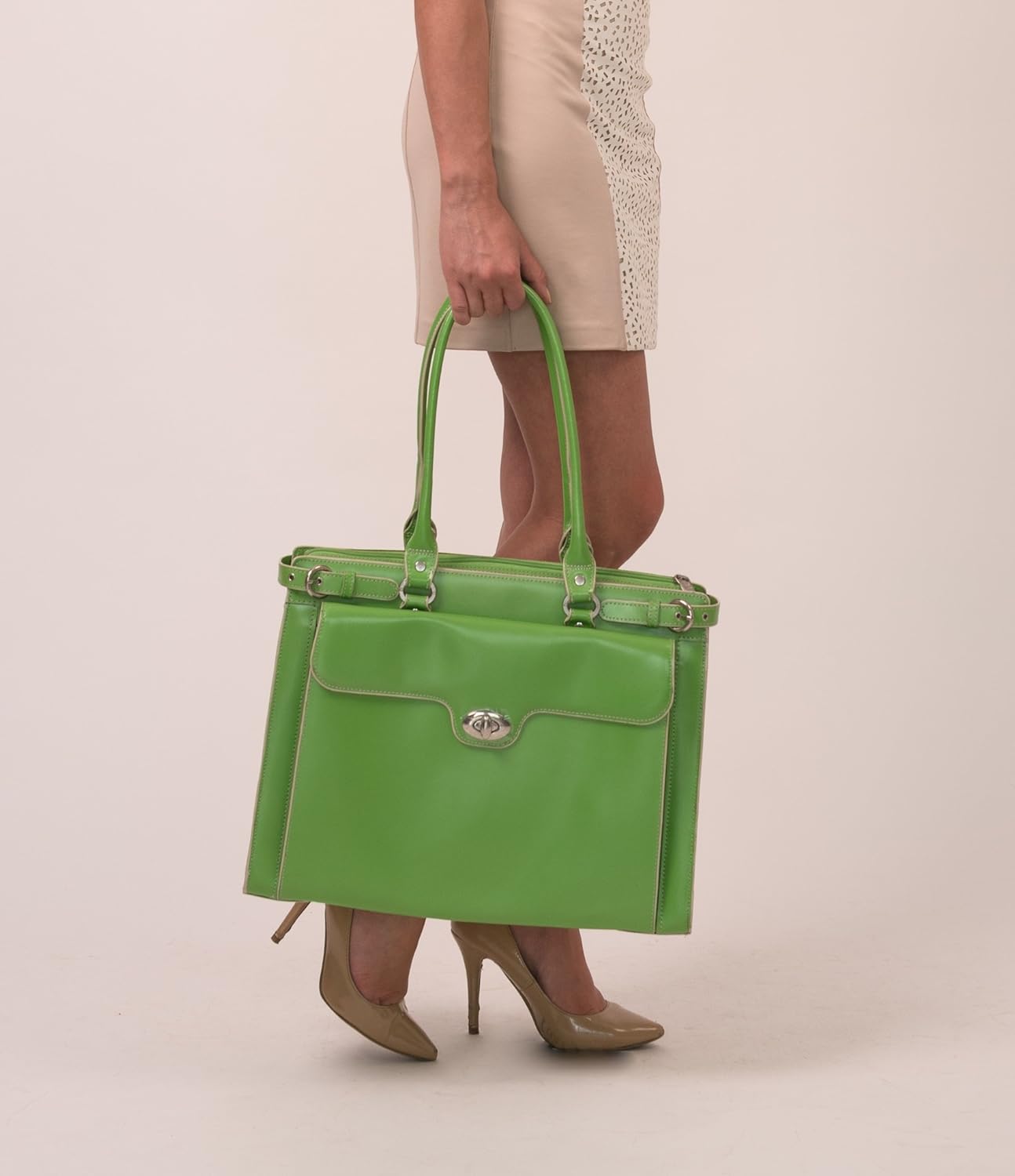 McKLEIN 15" Leather Laptop Briefcase- WINNETKA