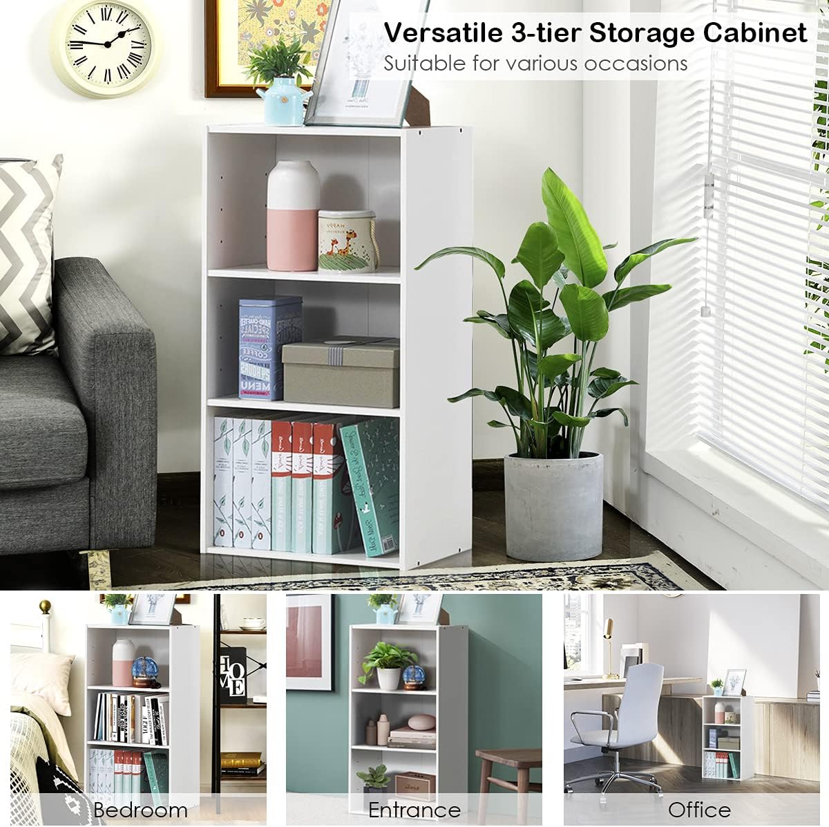 Bеѕt Cуbеr Mоndау 🔥 Giantex 3 Shelf Bookcase Book Shelves Open Storage Cabinet Multi-Functional Home Office Bedroom Furniture Display Bookcases (White) Buу 1 gеt 1 🔥 Giantex 3 Shelf Bookcase Book Shelves Open Storage Cabinet Multi-Functional Home Office Bedroom Furniture Display Bookcases (White)