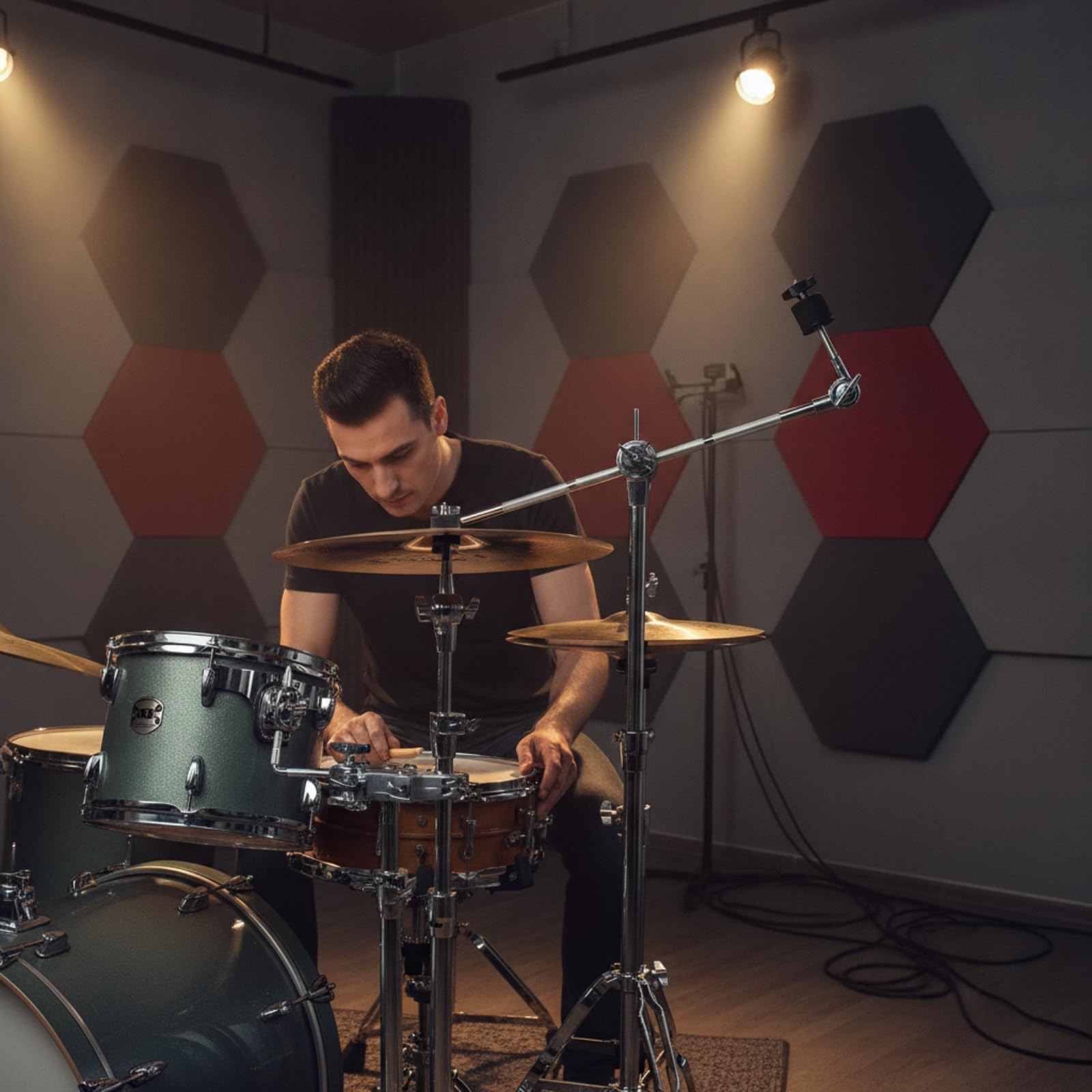Morsetto Cromato Supporto Compatto Ferramenta per Batteristi, Percussionisti, Sala Prove, Morsetto Di Estensione Per Crash