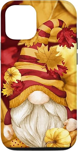 iPhone 1212 Pro Otoño Gnomo Otoño Accesorios Con Calabaza Decoración Girasol Caso