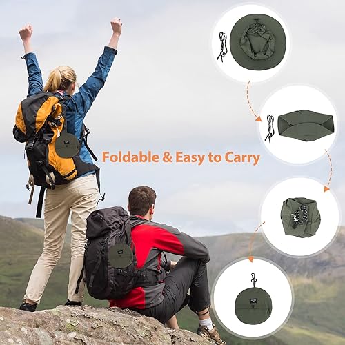 Miniatura 4 de Sombrero de sol para hombres y mujeres, ala ancha, UPF 50+, sombrero de pesca y pescador, impermeable, plegable, sombrero de sol para playa,