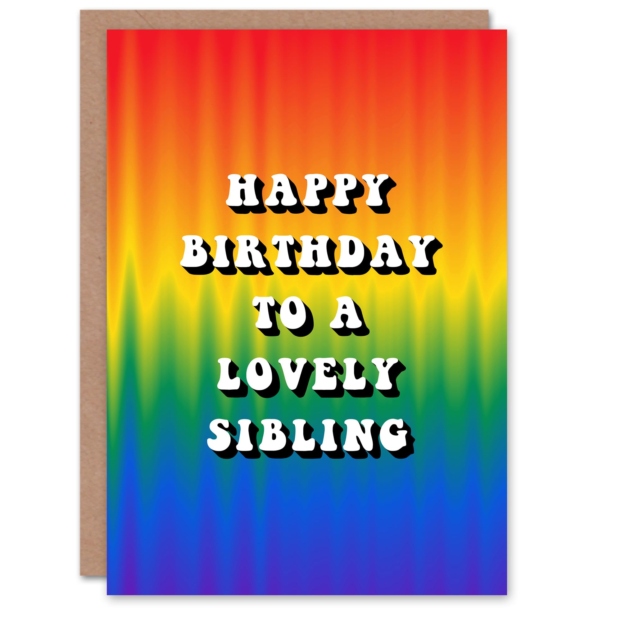 Artery8 - Greeting Card - Happy Birthday - Rainbow - Non Binary