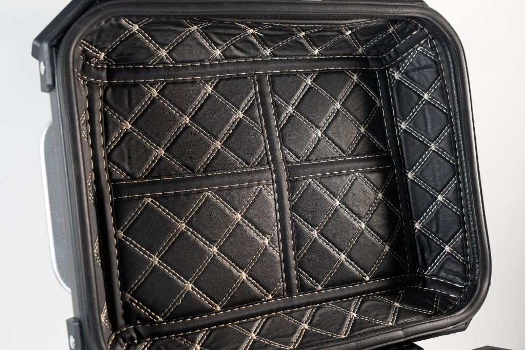 GPR Tech Compatible avec 350 T2 2022/2023 e5 Top Case ALPI-Tech 35 LT. Noir Top Case en Aluminium, Couleur Noire avec Plaque spécifique Incluse Capacité litres 35