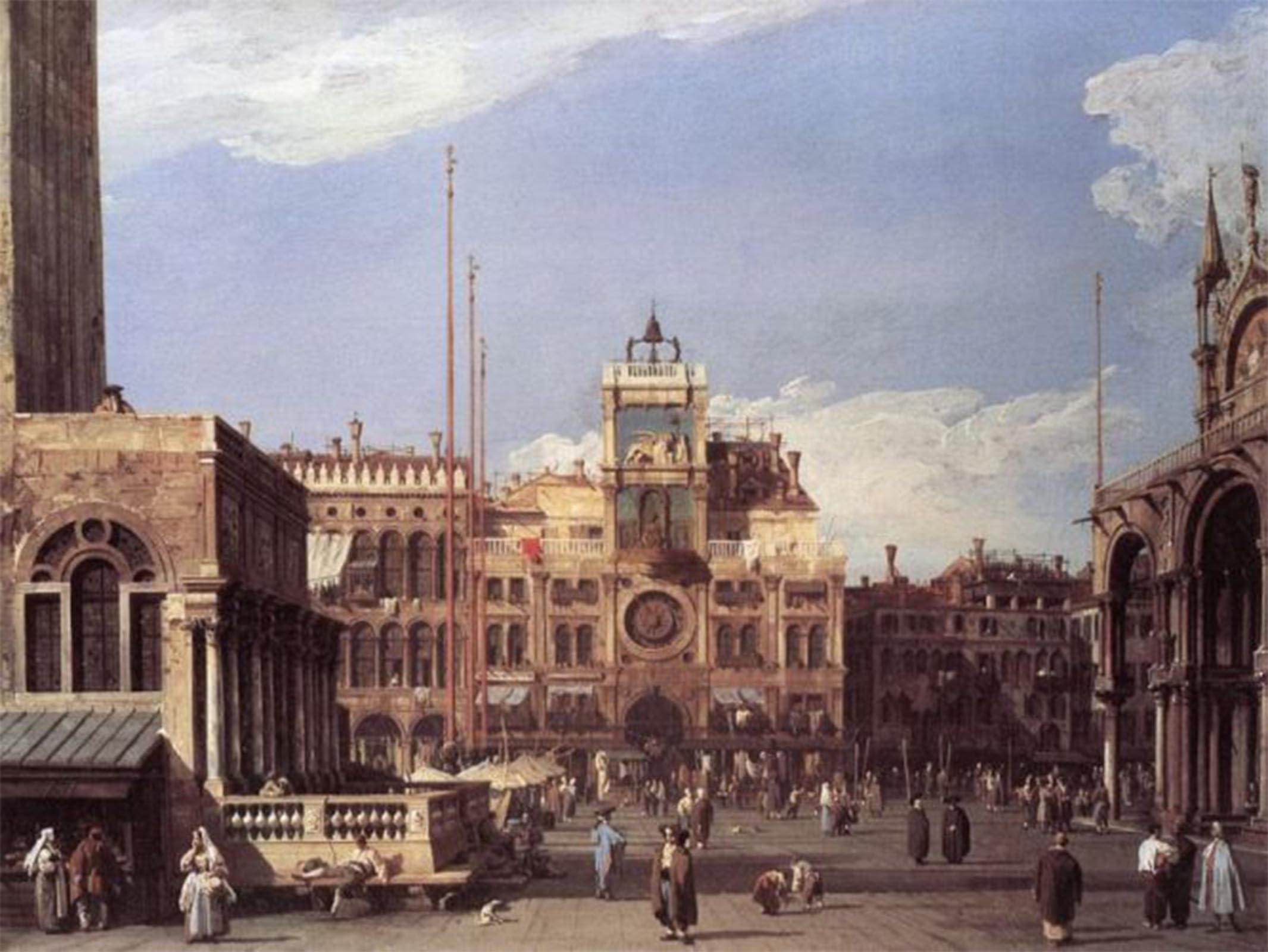 Tableaux Toile Piazza San Marco déco d'art murale 60x90cm