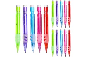 Miniature School Supply Essentials: 15 Mechanical Pencils and Erasers