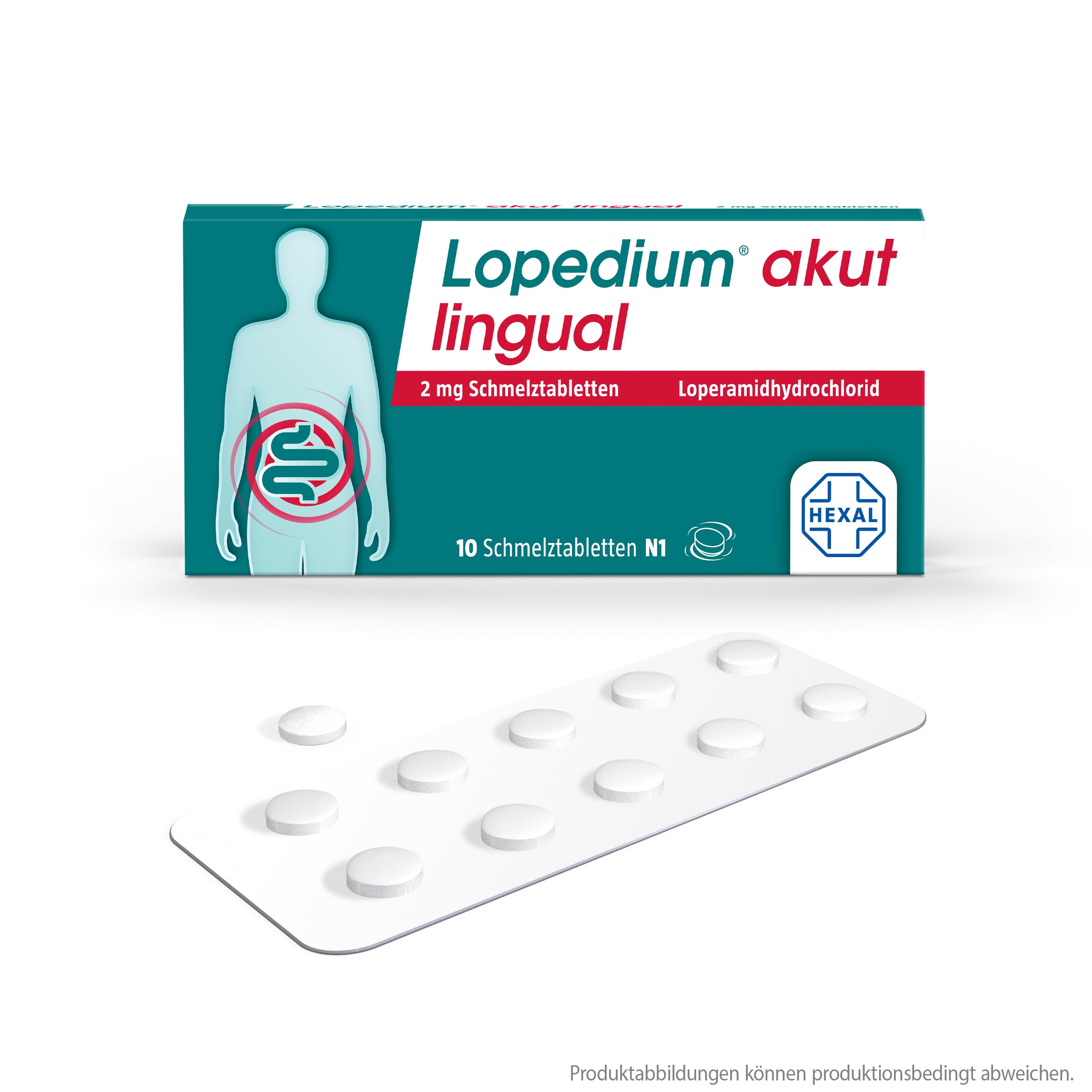 Lopedium® akut lingual | 5x 10 Stk | Deine Notbremse bei Durchfall | Als praktische Schmelztablette | Reiseapotheke
