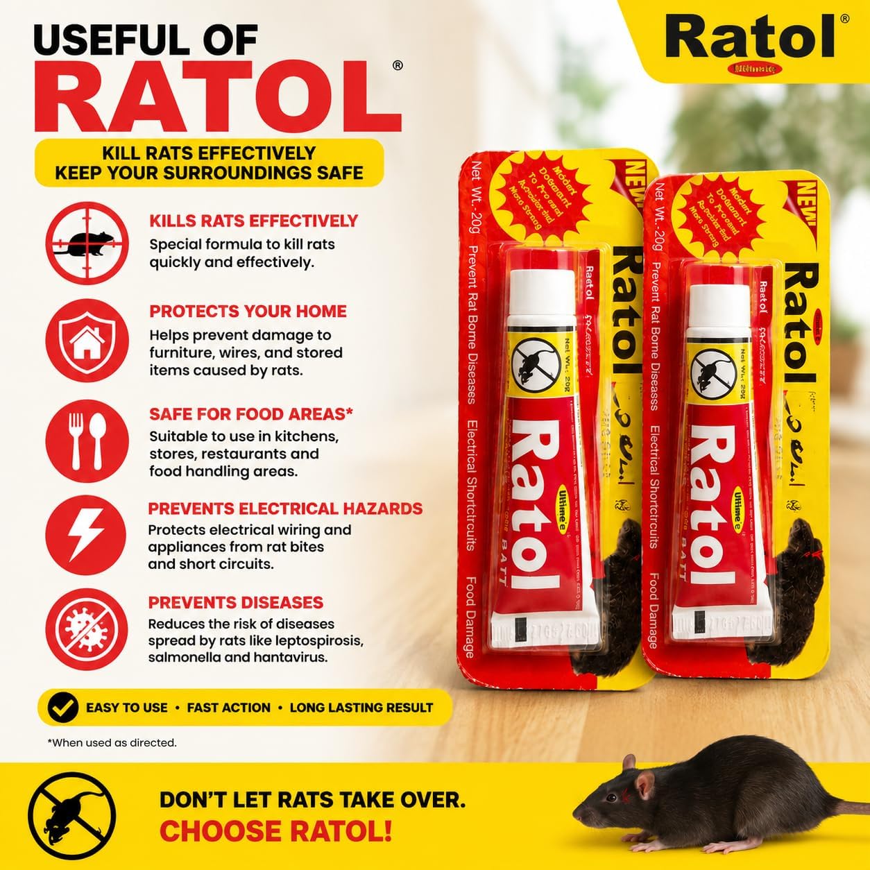 Green Valley Rat Bait - Rodent Killer Paste -2