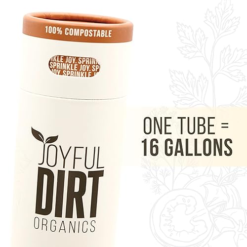 Miniatura 2 de Joyful Dirt Premium Concentrado multiusos Alimento orgánico para plantas y fertilizante Agitador de fácil uso 2onzas