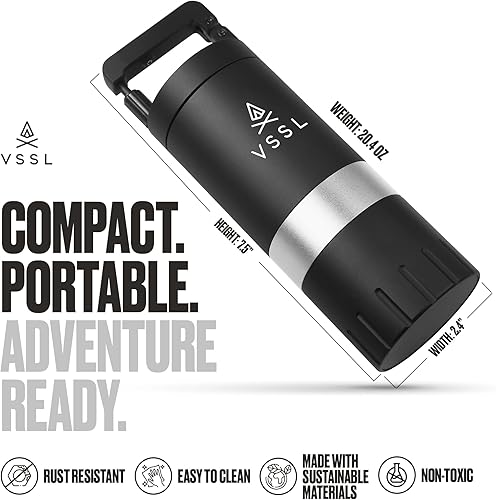 Miniatura 4 de VSSL Molinillo de café manual Java G45  Café para acampar  Molinillo de frijoles  Viaje vertido sobre  Fresa cónica de acero inoxidable   Capacidad