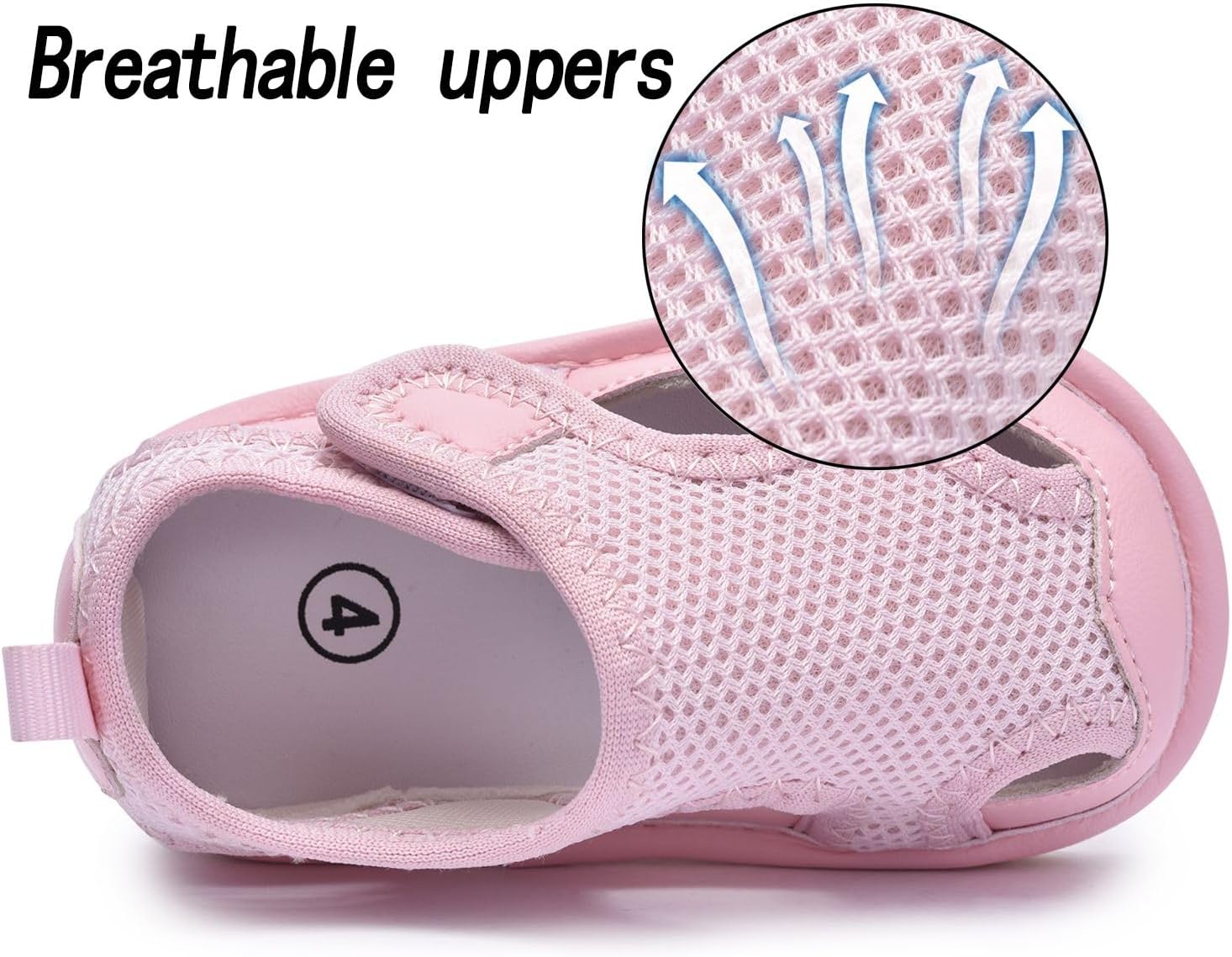 Skeblo Toddler Baby Squeaky Shoes Boys Girls Breathable Mesh Sneakers Flats Sandals (Removable Squeakers)