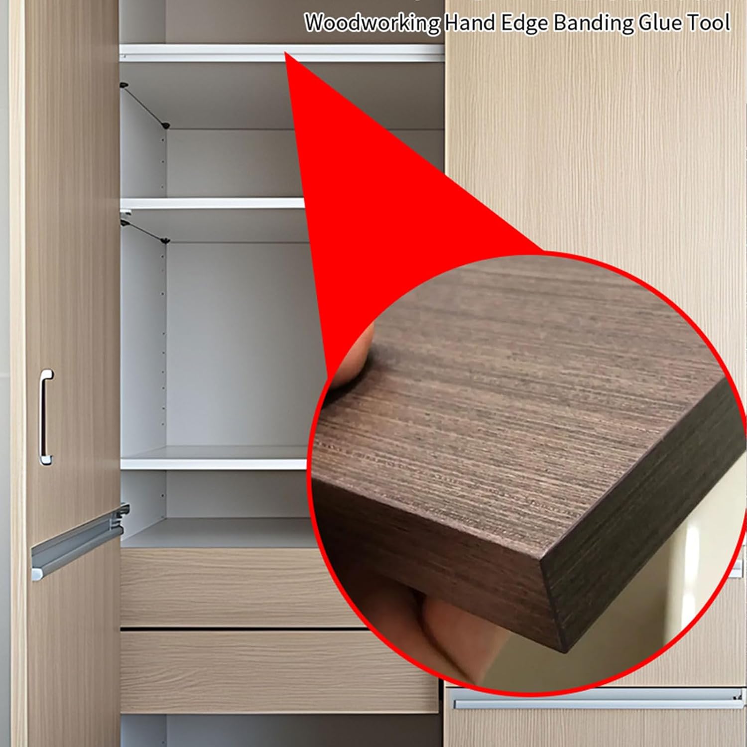 Edges Bander Adjustable Wood Gluing Applicator for Application on Edges Panels Width for 10-30mm Boards Banding Tool