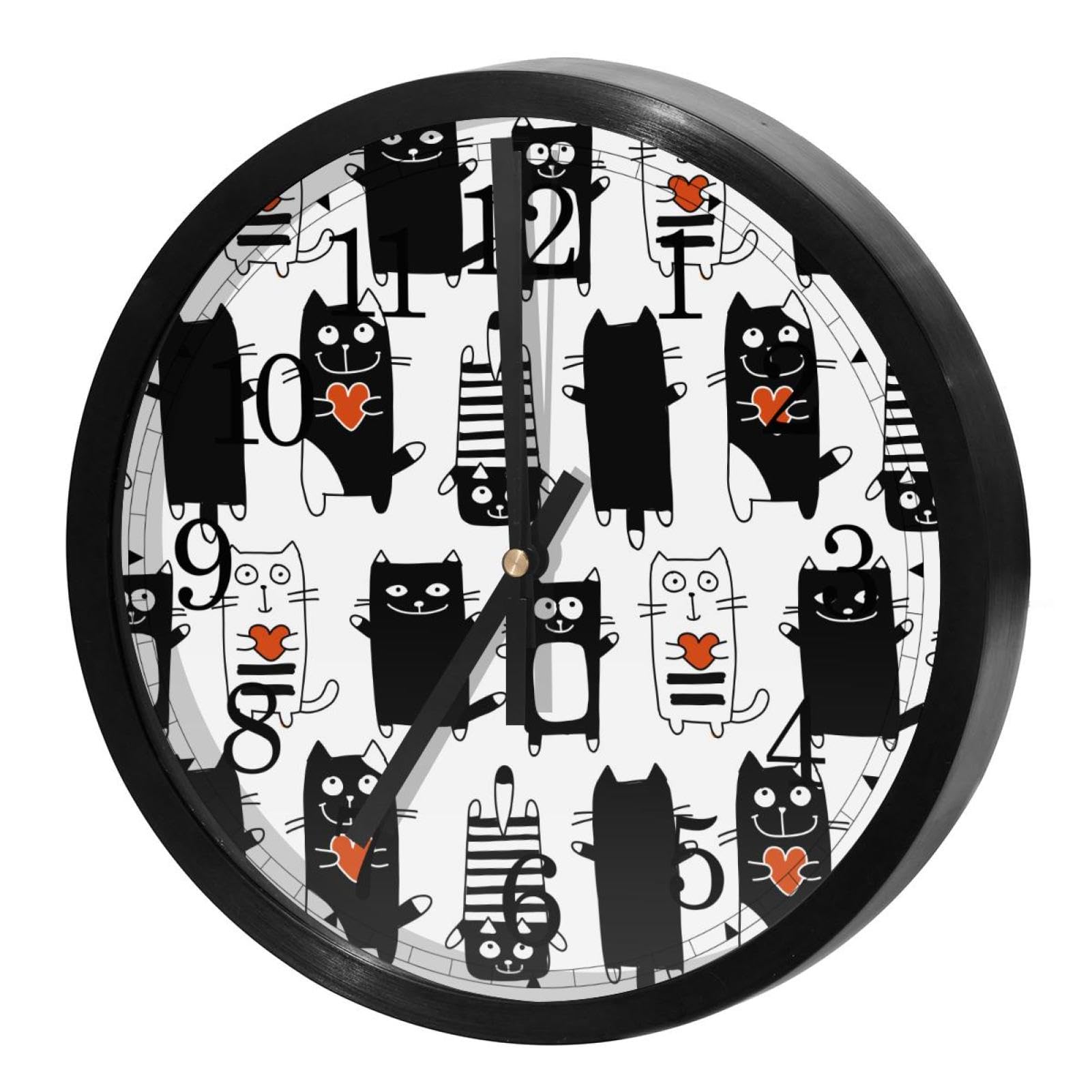 Horloge murale à quartz à piles mécanisme silencieux pour une précision durable