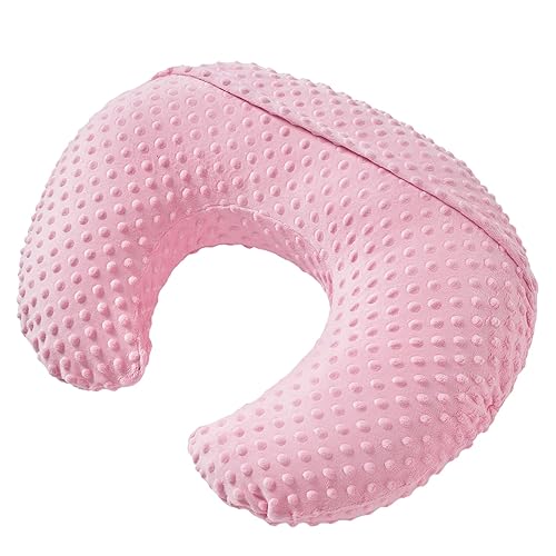 Miniatura 3 de Almohada de lactancia y posicionador con funda Minky para lactancia materna y alimentación con biberón, apuntalamiento del bebé, tiempo boca abajo,