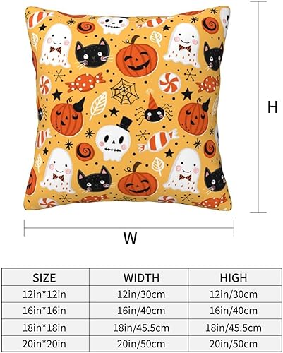 Miniatura 2 de Aimeryup Throw Pillow Covers 16x16 Inch Cute Cartoon Pumpkin Decorative Pillow Covers Cushion Covers cojines decorativos para sala Pillow Cases Cute