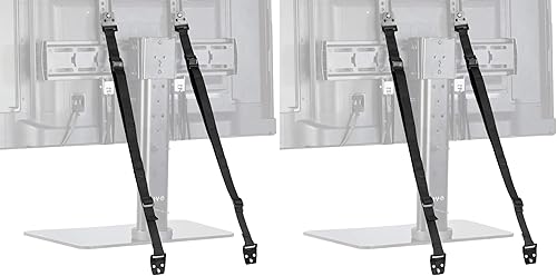 Kit de cables dobles antipunta para TV, correas de seguridad sin inclinación para pantallas o muebles, anclaje ajustable a prueba de bebés,