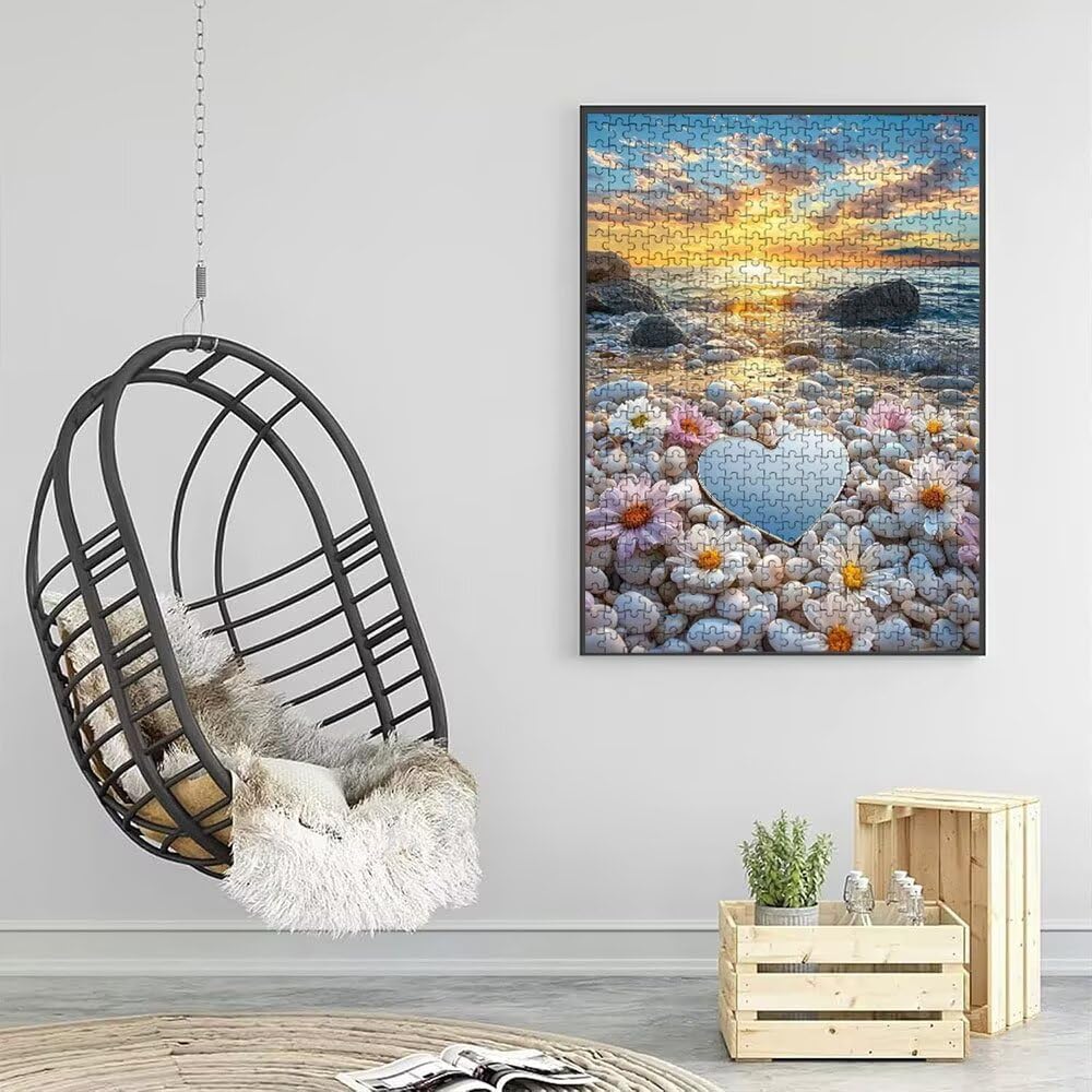 Puzzle 2000 Pezzi, Spiaggia Ciottoli 3D Puzzle per Adulti Impegnativo, Educa Puzzles Artistico, Divertente E Stimolante Puzzles Decorativo per La Famiglia, Regalo e Decorazione Pareti DX0YL6-217