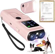 2025 U.S. Design - Bark Shield for Dogs [200% Frequency Modulated Ultrasound - German Control Chip] [100% Safe] 1-Second Activation, Dog Bark Deterrent Devices for Indoor and Outdoor Use (Pink New)