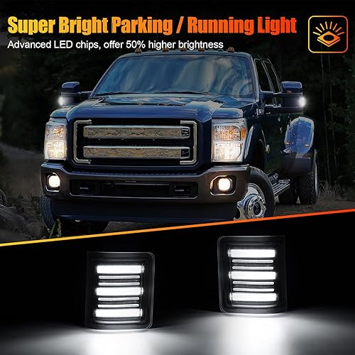 Miniatura 2 de R&F Auto Switchback - Lámpara LED de espejo lateral para F250F350F450F550 Supber Duty 2008-2016