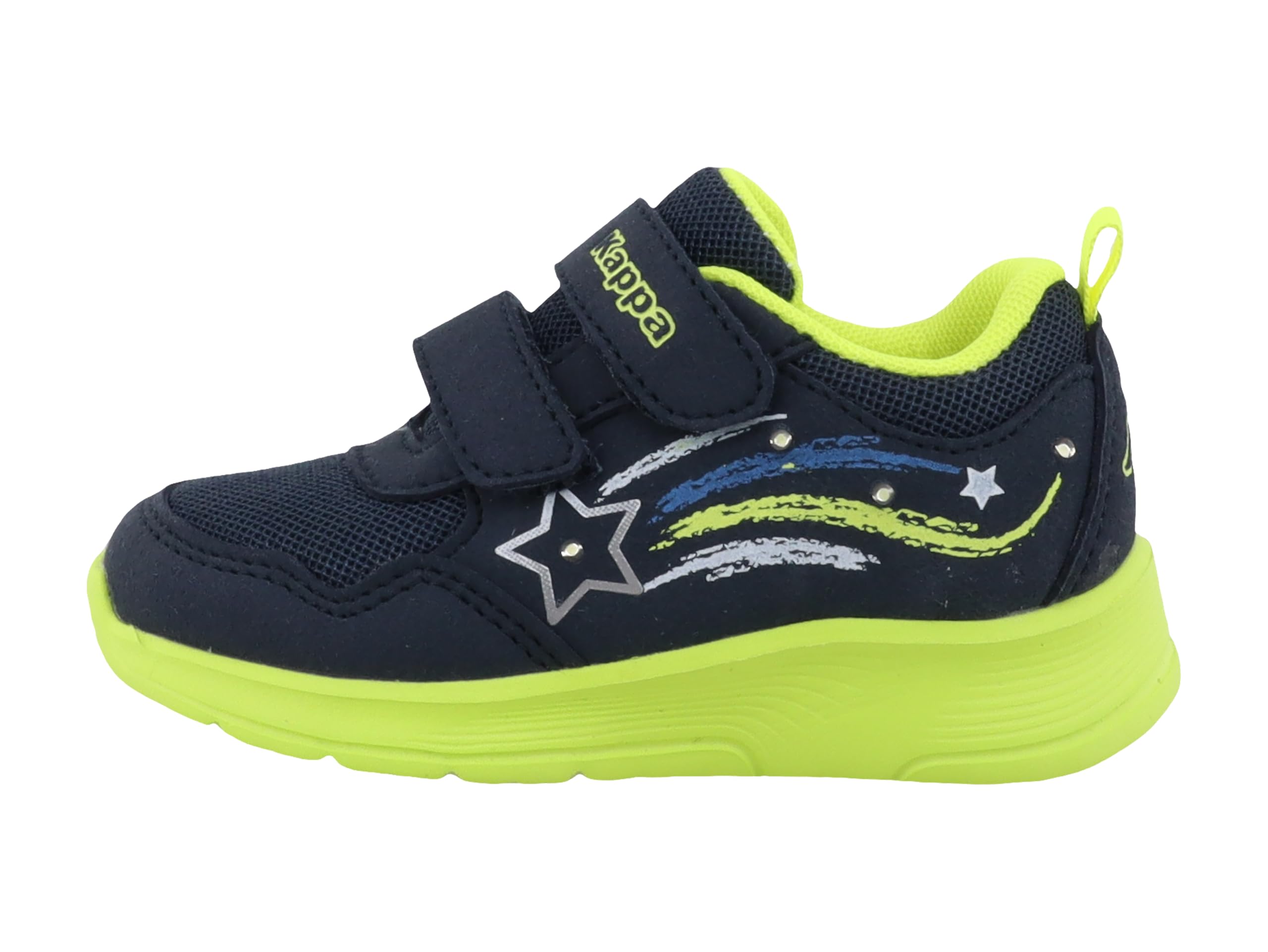 Supremo - Kappa Girls' 95k0343002 Trainers, Navy Lime, 6 UK Child