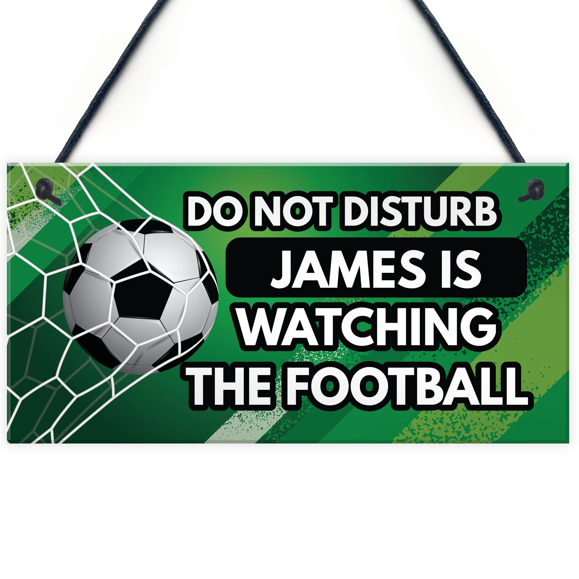 Red Ocean Dad Son Brother Gift Football Lover Gift Personalised Football Sign For Bedroom Man Cave