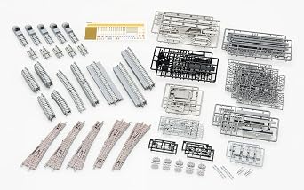TOMIX N Gauge Railway Yard Track Set 91016, Railroad Model Accessory, Silver