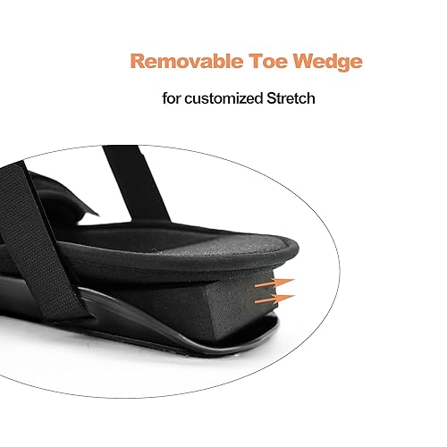 Miniatura 10 de Férula nocturna para fascitis plantar, soporte ajustable para piernas que se adapta al pie derecho o izquierdo para estiramiento de fascia, tendón y