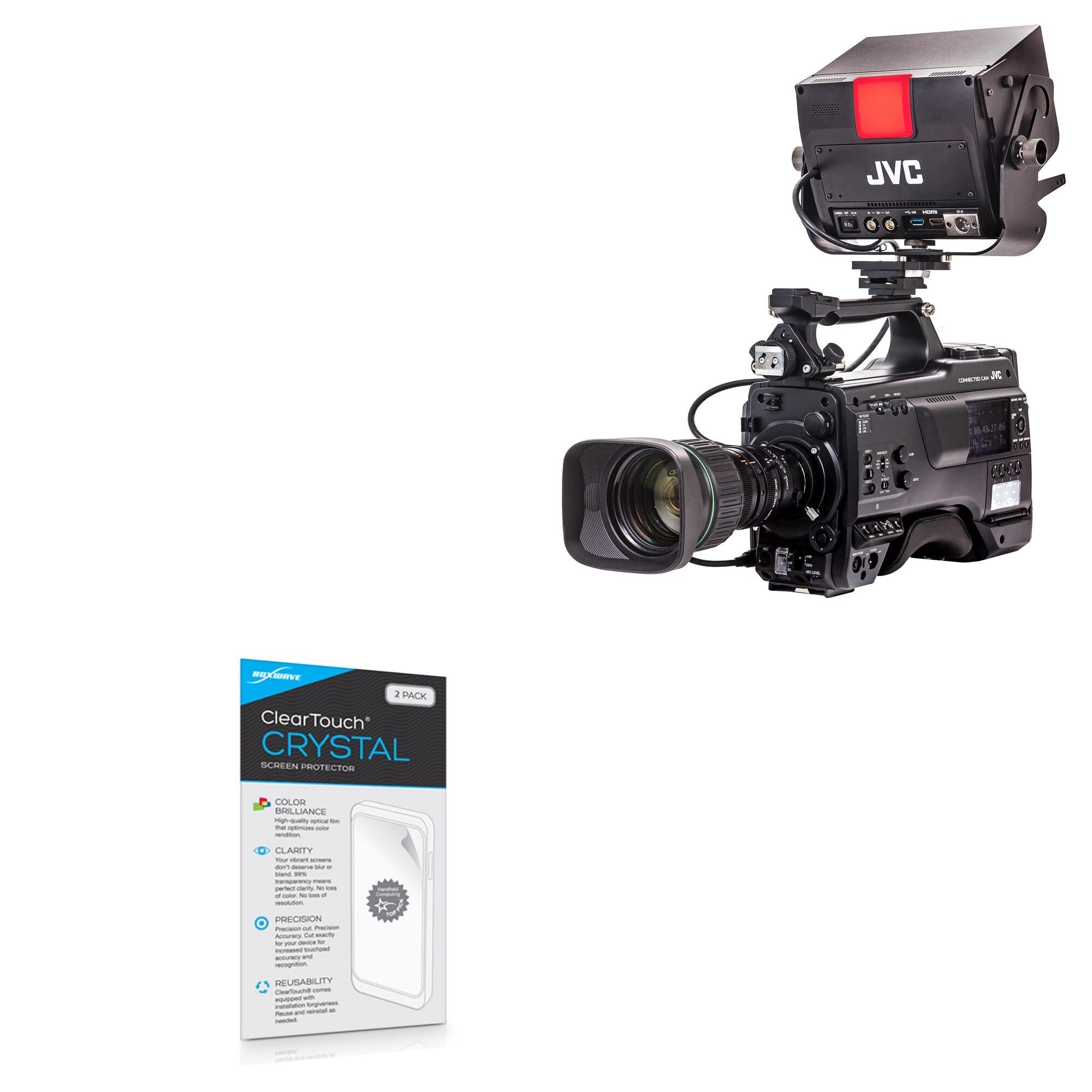 BoxWave Screen Protector Compatible with JVC VF-HP900 - ClearTouch Crystal (2-Pack), HD Film Skin - Shields from Scratches