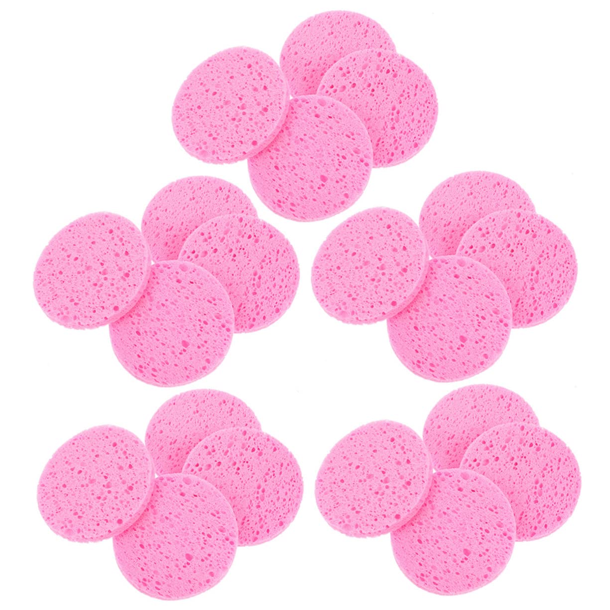 POPETPOP 100pezzi Spugne Per La Pulizia Del Viso Pad Rotondi Riutilizzabili Per Rimuovere Trucco e Detergente Perfetti Per Viaggi e Uso Quotidiano