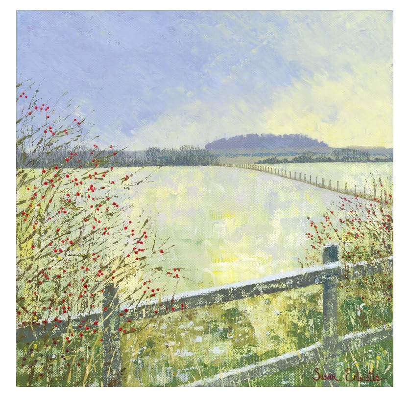 Crab Apple Blossom Limited Edition Paper Print, 50 cm x 50 cm, Cotton, Multi-Colour, 60 x 60 x 0.2 cm