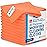 12 x 12 MW Pro Multi-Surface Microfiber Cleaning Cloths | Orange - 12 Pack | Premium Microfiber Towels for Cleaning Glass, Kitchens, Bathrooms, Automotive, Supplies & Products
