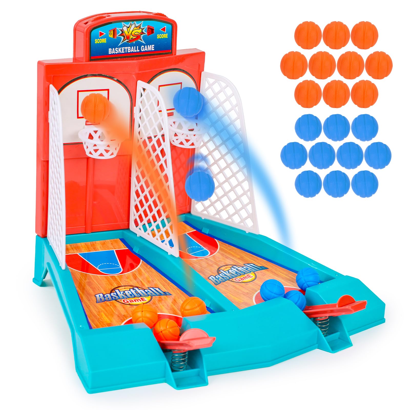 Photo 1 of LovesTown Tabletop Basketball Game, Mini Basketball Shooting Game, Desk Games Toys for Office for Adults to Reduce Stress, Classroom Prizes Basketball Gifts for Kids Boys Girls