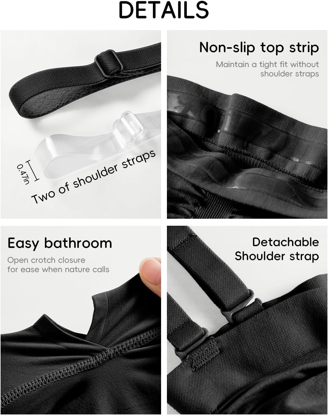 Strapless Shapewear for Women with Tummy Control, Seamless Sculpting Bodysuit for Workouts and Daily Wear Comfortable - Image 5