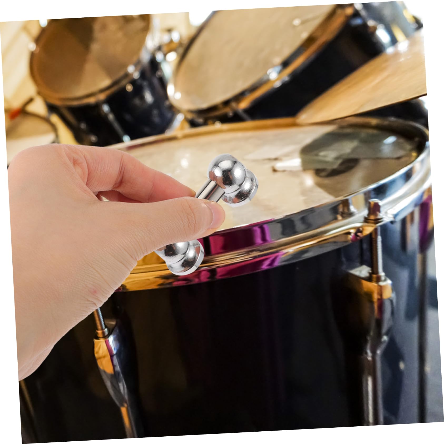 VICASKY Tom Drum Hardware Ball Joint Connector for Drum Tom Rods Metal Construction