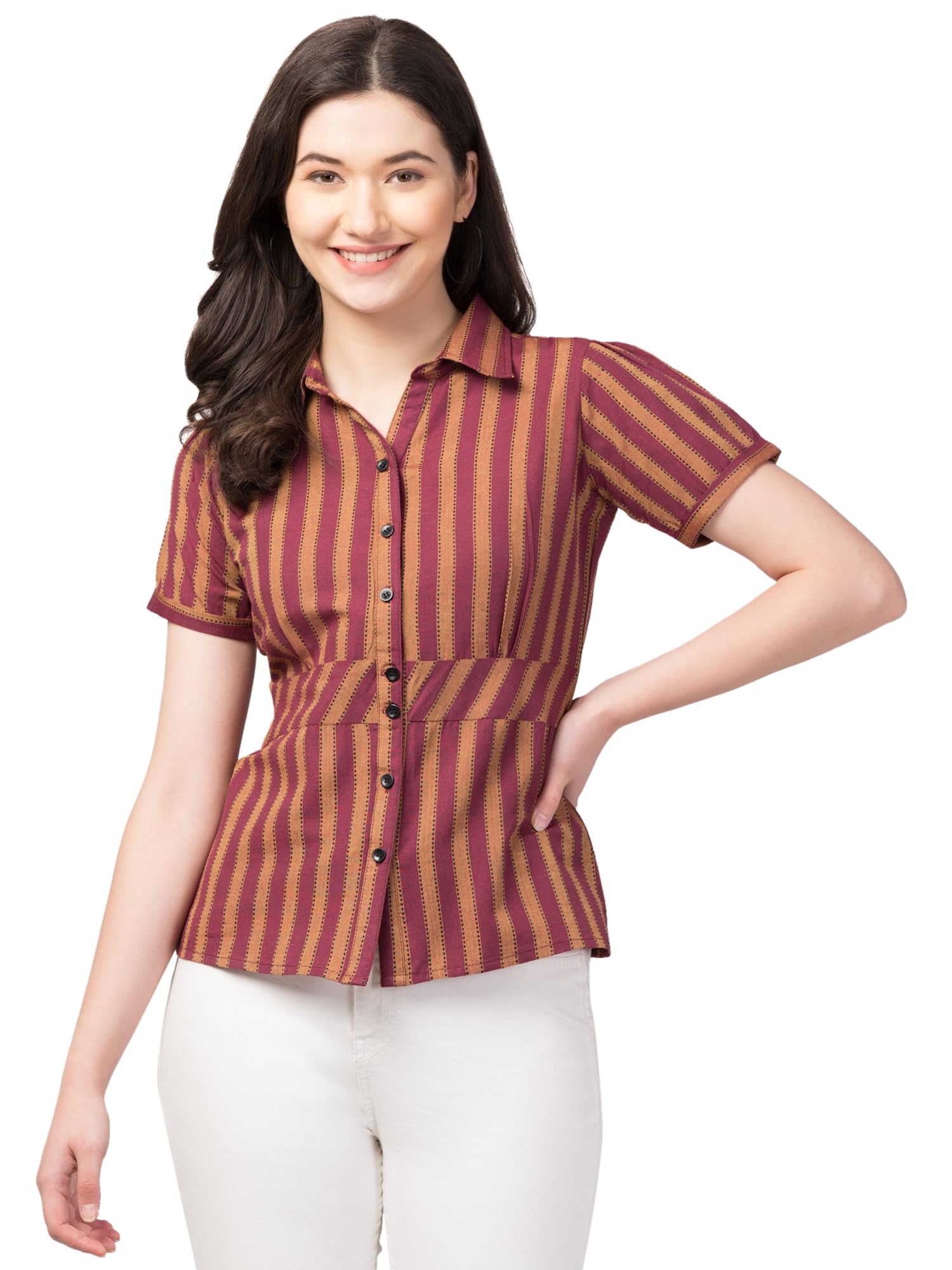 Formal Shirt Top for Women || Casual Office Wear || Summer Cotton Tops || Plus Size Tops for Women.-image-42