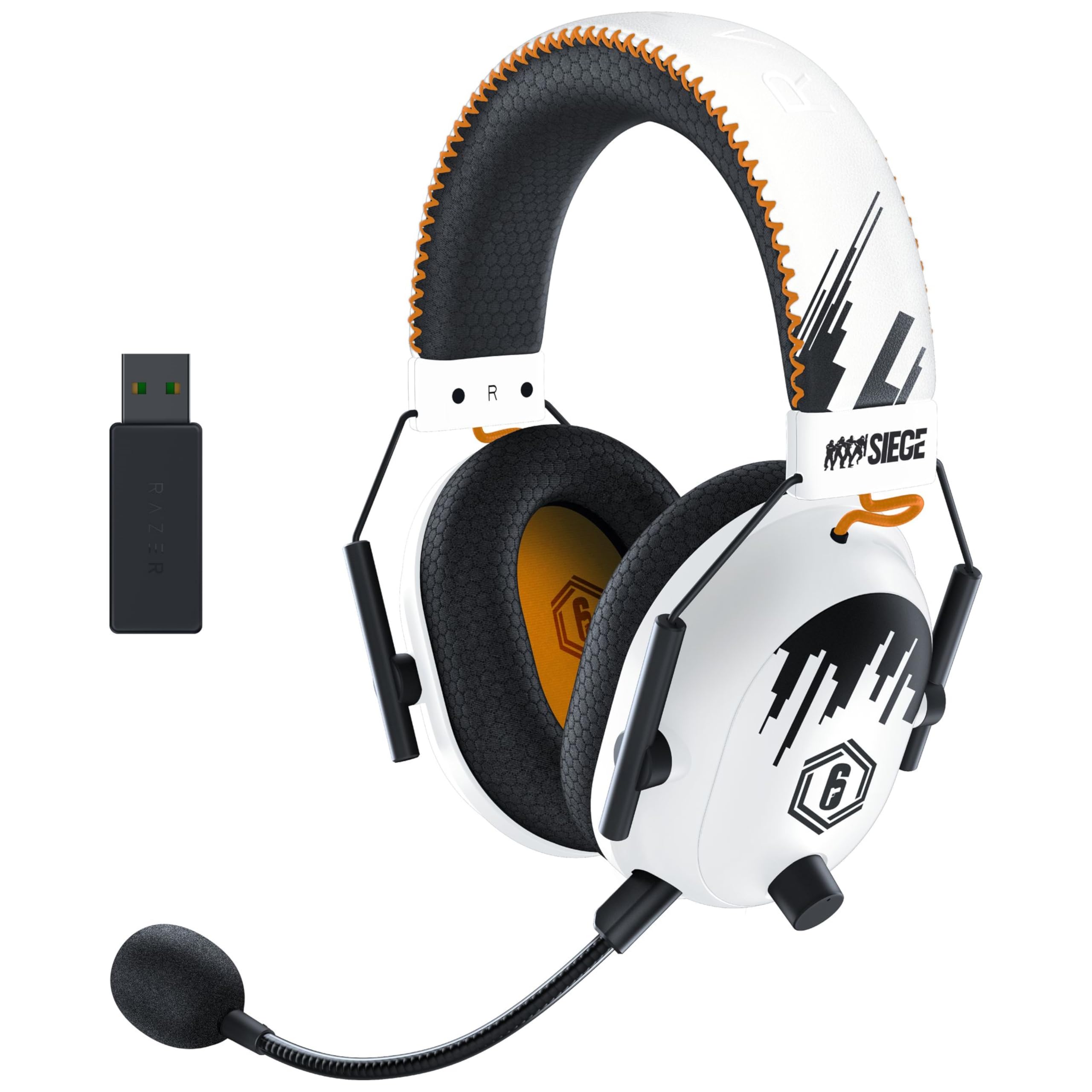 Razer BlackShark V2 Pro - Kabelloses Premium-Esports-Headset (HyperSpeed Wireless Technologie, TriForce Titanium 50mm Treiber, HyperClear Supercardioid Mikrofon) Rainbow Six Siege