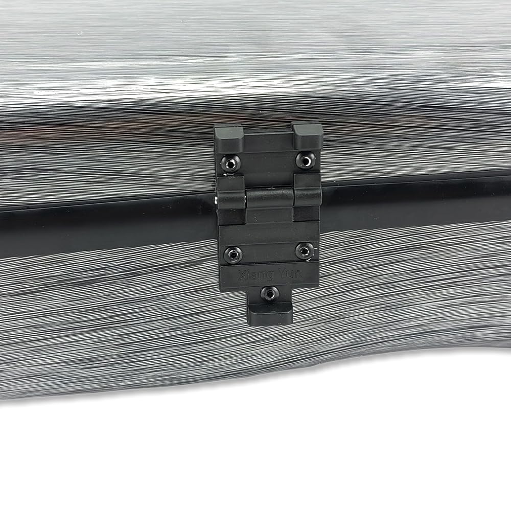 Viola Case - Mochila rígida de fibra de carbono de 16 pulgadas, almohadilla ajustable para el cuello para tamaños de 15 a 16.5 pulgadas, forro grueso, higrómetro integrado, con mango