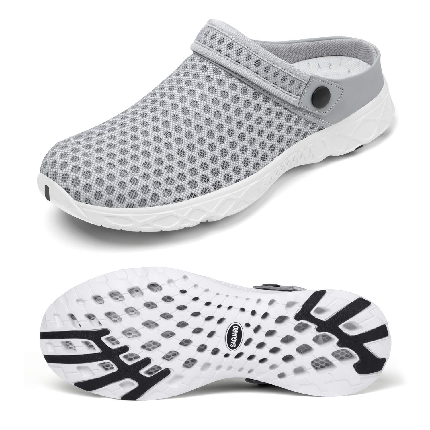 SAGUARO Men's Women's Quick Dry Garden Shoes Lightweight Breathable Gardening Clog Water Shoes Mesh Sandals for Sports Outdoor Beach Pool Exercise