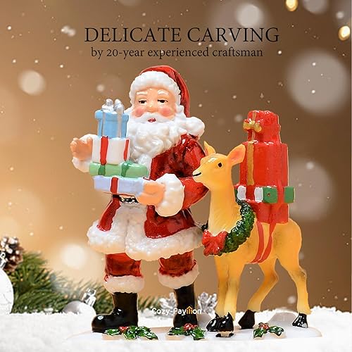 Miniatura 3 de Grandes Globos de Nieve de Navidad, Linternas de Navidad, 11.5" Globos de Nieve Eléctricos Iluminados con 8 Canciones, Temporizador de 6H, Doble