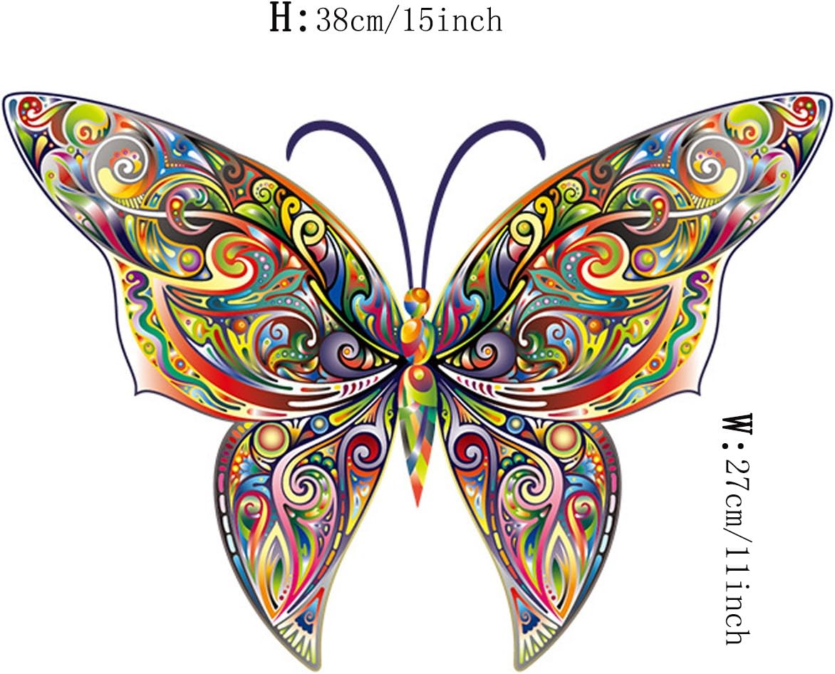 Cute Cartoon Colorful Butterfly Wall Stickers Murals Removable Vinyl Insects Animals Wall Decals Decor for Nursery Room Kids boys Children Bedroom Living Room Background Decorations