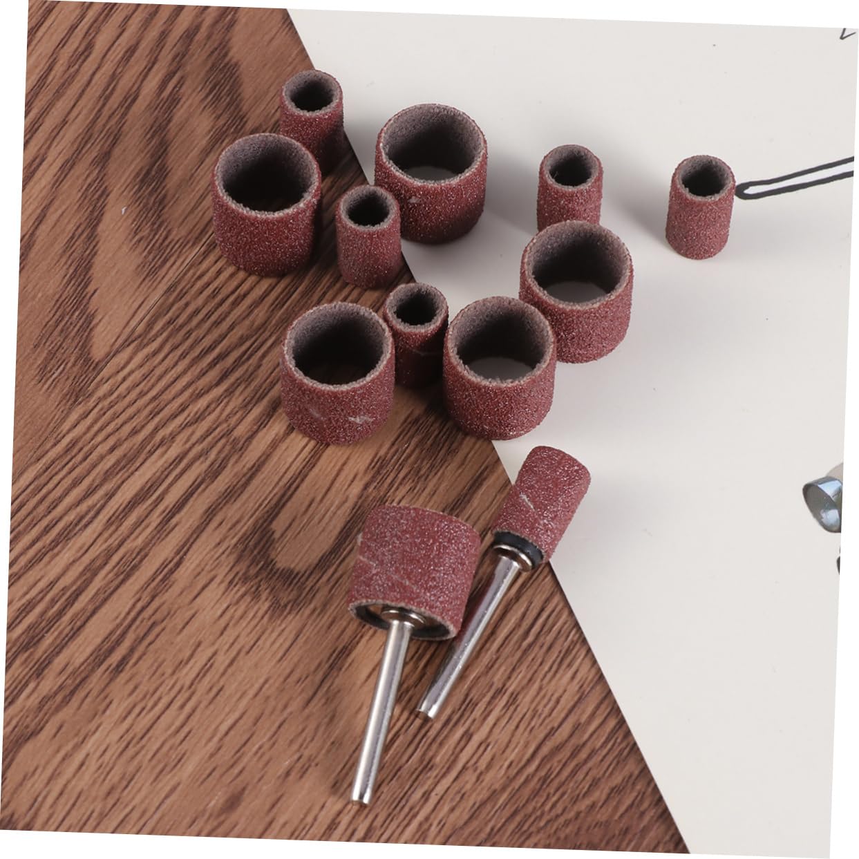 IWOWHERO 14pc Sanding Drum Bands Set for Drill Press for High-Speed Sanding and Polishing