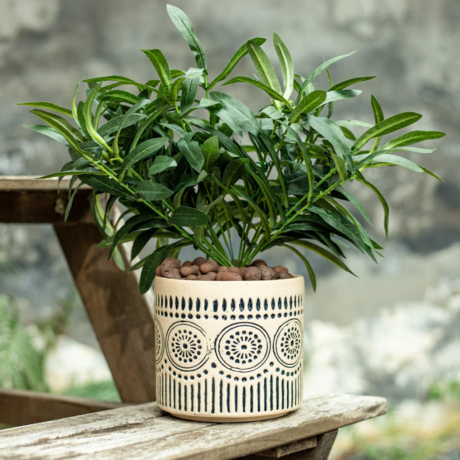 Ceramic Planter 4 Inch Plant Pots Indoor Outdoor Succulent Plant Pot Flower Pots Mid-Century Planter Ceramic Pot - Image 3