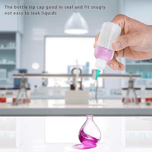 Miniatura 7 de Botellas de pegamento de 3.4 fl oz con aguja roma, dispensador aplicador de punta de precisión para dispensar o rellenar aceite, líquidos, pintura,