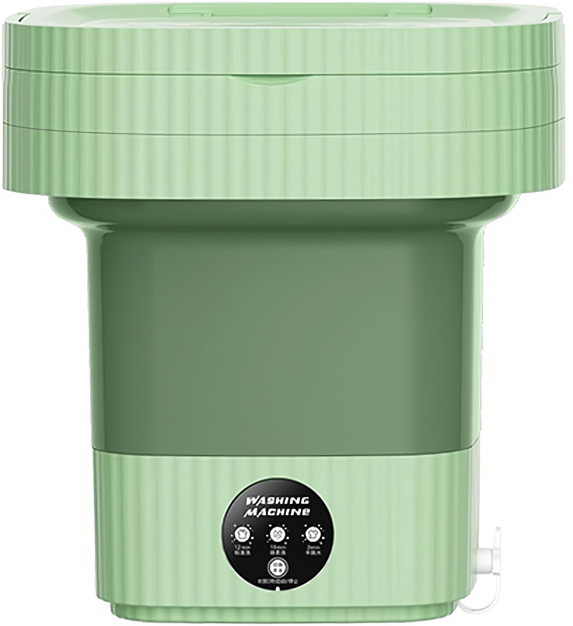 LEMATEEK Foldable Washing Machine, Portable Washing Machine Foldable for Baby Clothes Underwears socks towels, Foldable Mini Washing Machine for Apartment Dormitory RV Travel, Green(10L)