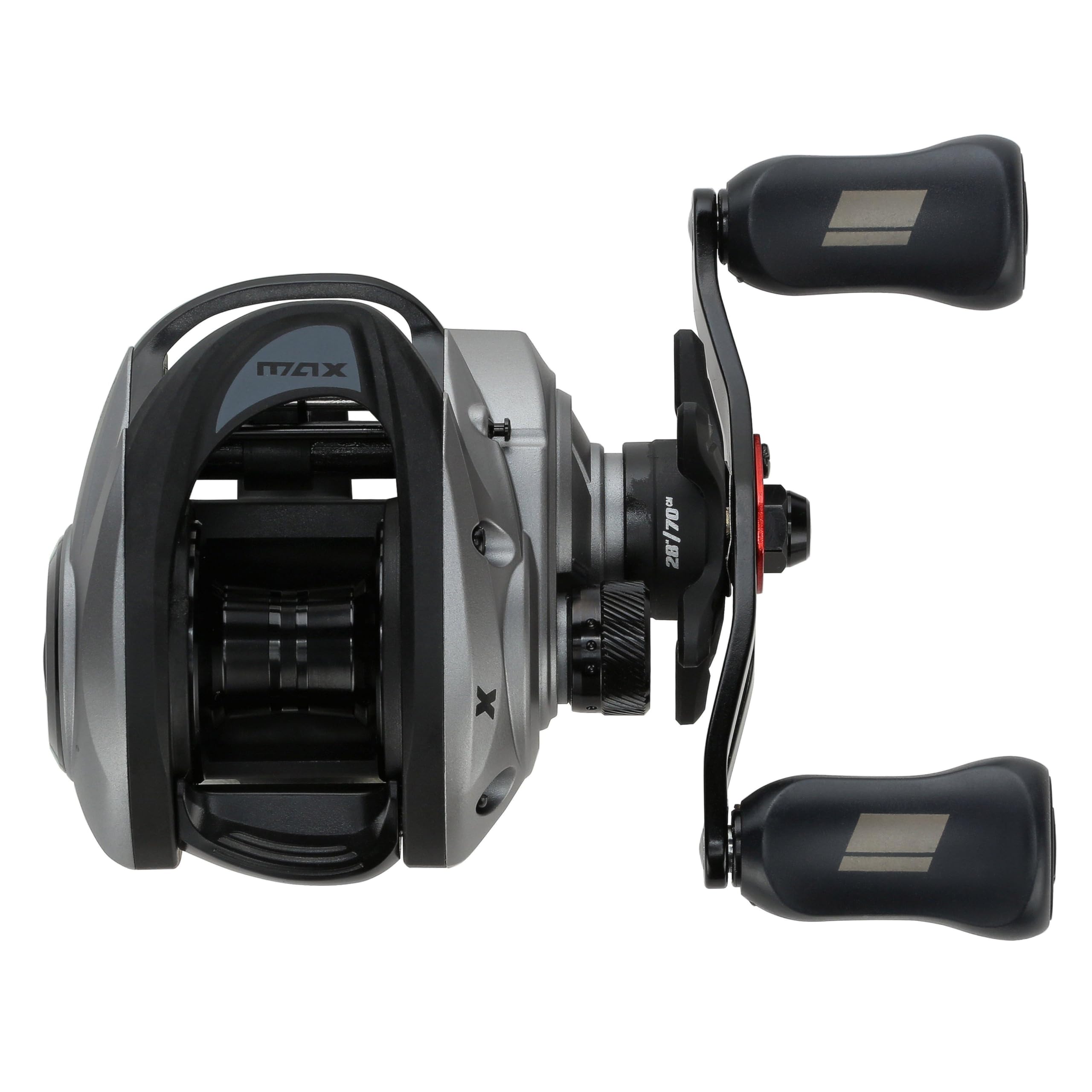 Abu Garcia Max X Low Profile Baitcasting Moulinet Bait | Moulinet de pêche au Lancer pour prédateurs d'eau Douce | Frein Power Disk Carbon | Rapport de Vitesse 6,8:1 | Options Multiples