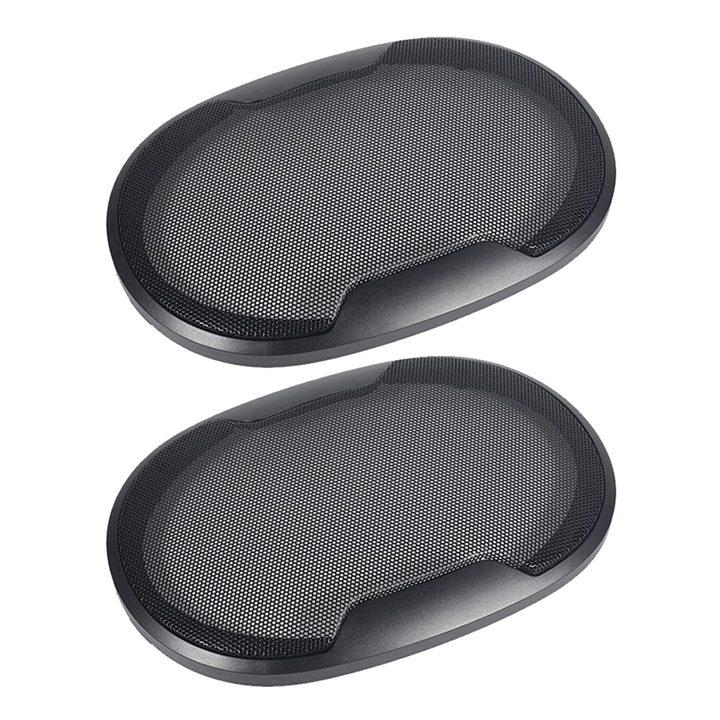 hejhncii 1Pair Auto Speaker Audio Subwoofer Grille, Circle Grille Protect Cover
