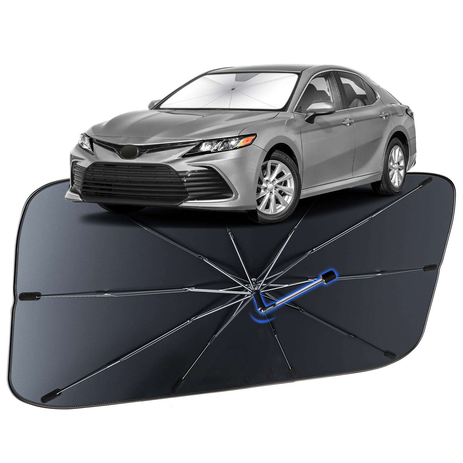 Windshield Sun Shade for Toyota Camry 2012-2024 Umbrella Shade