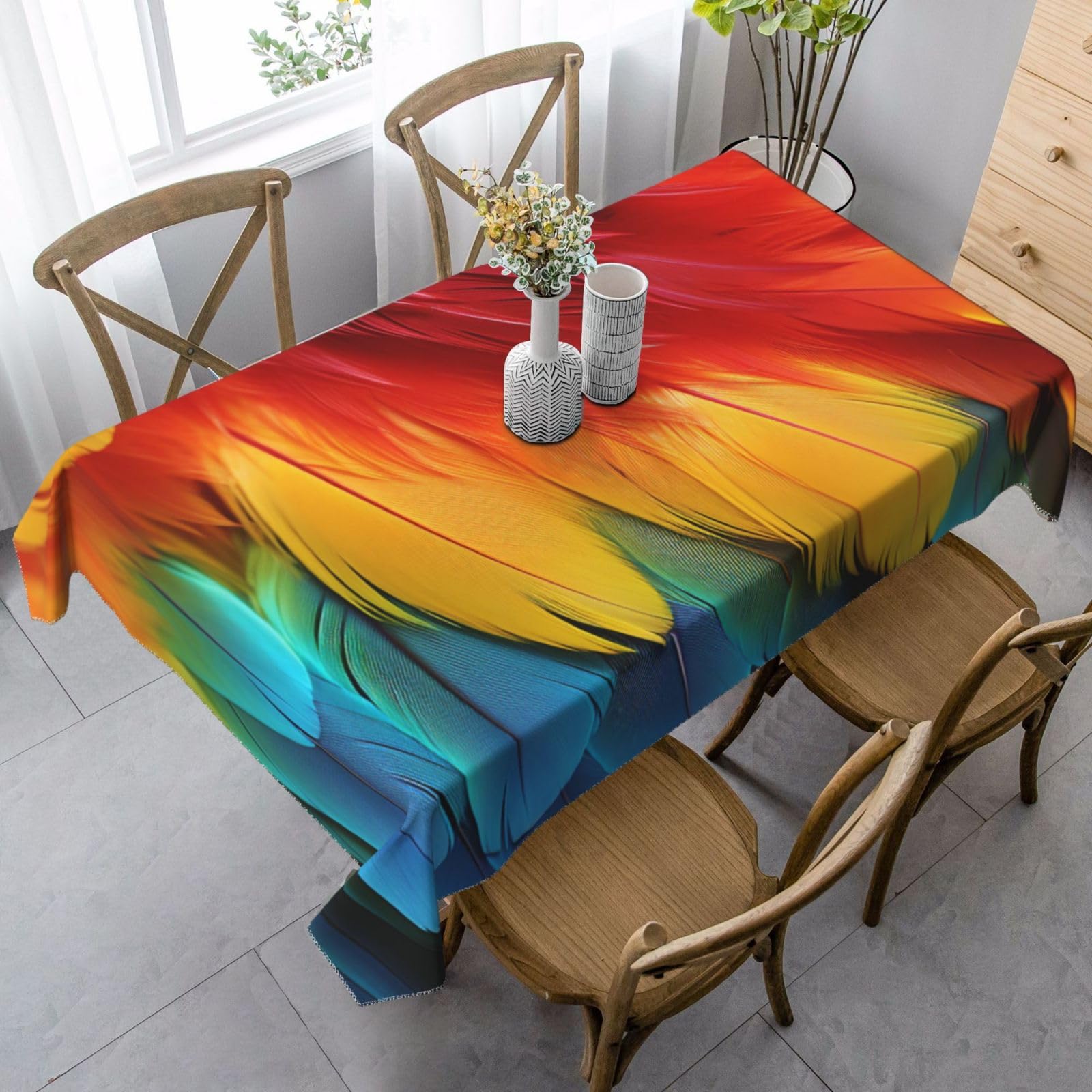 Nappe de table anti-tache résolvez les corvées avec ce tissu robuste imperméable