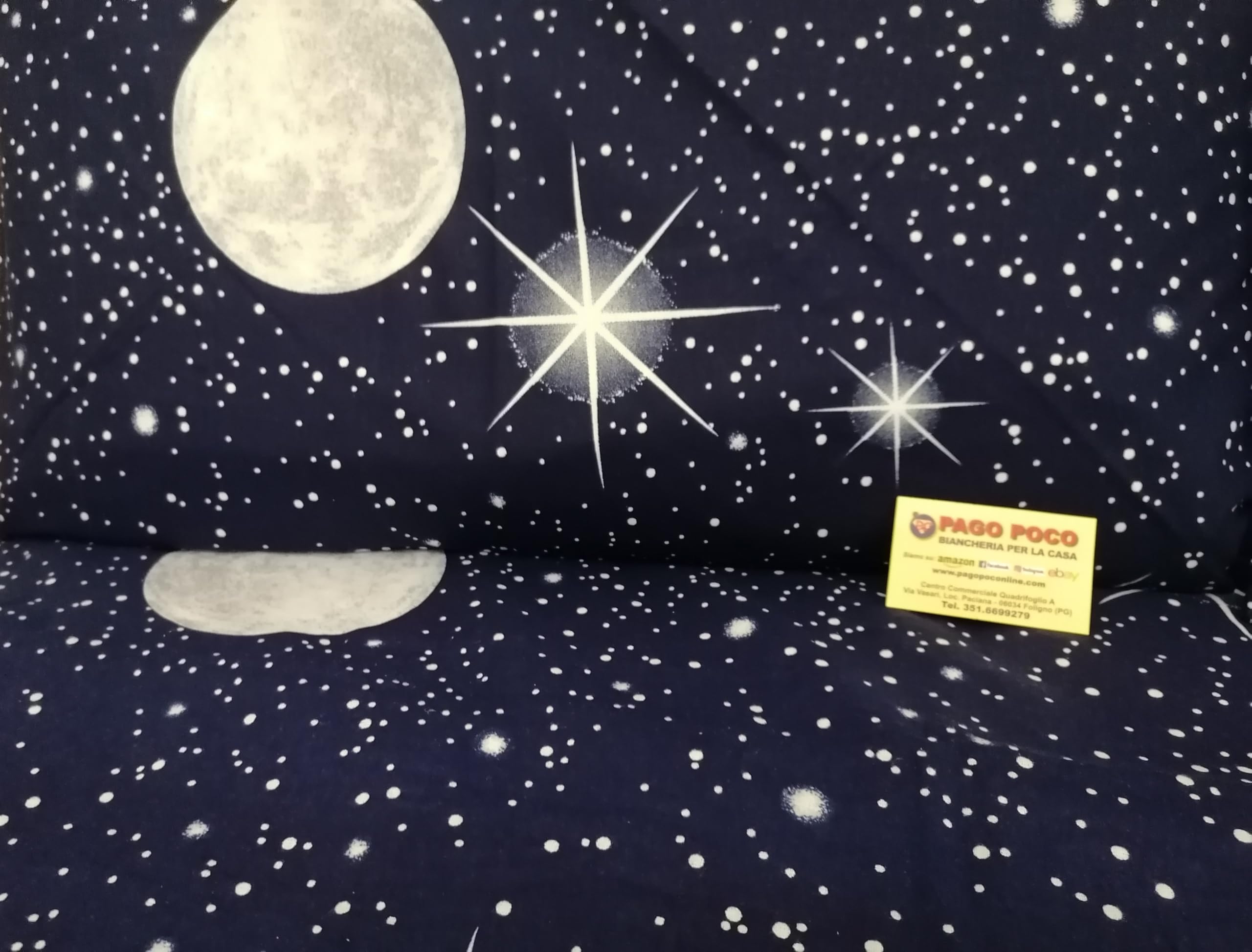 Image secondaire de PAGO POCO Parure de lit en flanelle pour lit double, motif géométrique, drap plat, 240 x 280 cm, drap housse 180 x 200 + 25 cm,