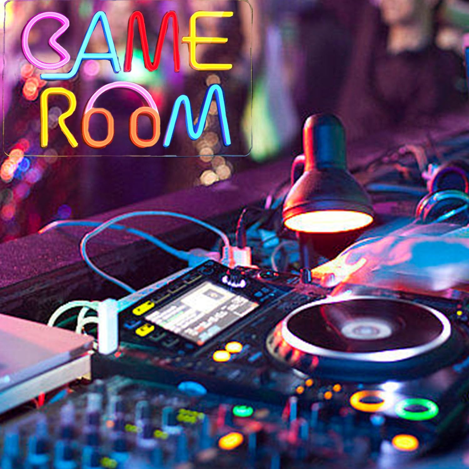 Spielzimmer-Neonschild, LED-dimmbare Lichtschilder für Wand, Schlafzimmer, Bar, Party, Club, Spielzimmer-Zubehör, Dekoration, Spielzimmer-Dekorschild, Spielzimmer-Lichter mit USB-Stromversorgung